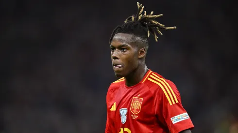 Nico Williams of Spain during the UEFA EURO 2024 final match between Spain and England