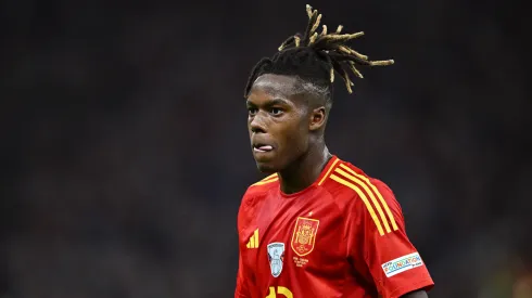 Nico Williams of Spain during the UEFA EURO 2024 final match between Spain and England
