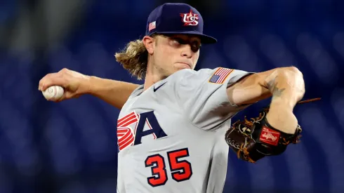 USA pitcher at the Tokyo 2020 Olympic Games.
