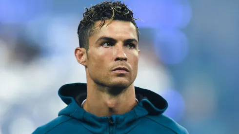 Cristiano Ronaldo of Real Madrid CF looks on prior to the UEFA Champions League final between Real Madrid and Liverpool on May 26, 2018 in Kiev, Ukraine.
