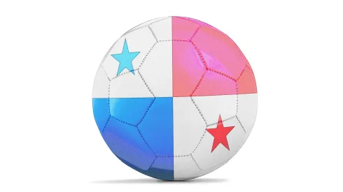 Panama flag in a soccer ball