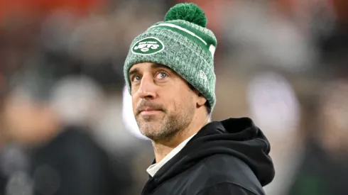 Aaron Rodgers is entering his second year with the New York Jets
