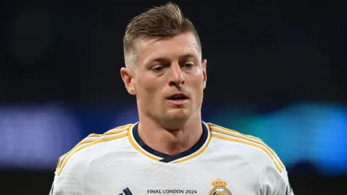 Toni Kroos of Real Madrid during the UEFA Champions League 2023/24 final match between Borussia Dortmund v Real Madrid CF.
