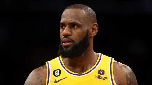 LeBron James in action with the Lakers.