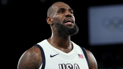 LeBron James of Team USA during the Paris 2024 Olympics
