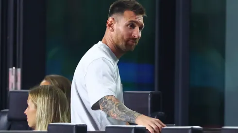 Lionel Messi #10 of Inter Miami looks on during the second half of the game against the Toronto FC
