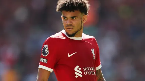 Luis Diaz of Liverpool during the Premier League match between Liverpool FC and Aston Villa at Anfield on September 03, 2023 in Liverpool, England.
