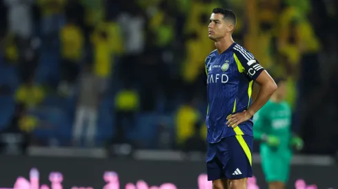 Cristiano Ronaldo of Al Nassr looks on during the Saudi Super Cup Final match between Al Nassr and Al Hilal at Prince Sultan bin Abdul Aziz Stadium on August 17, 2024 in Abha, Saudi Arabia.