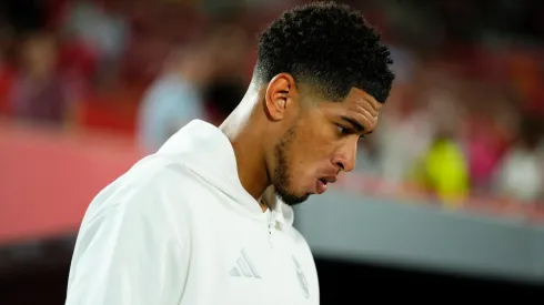Jude Bellingham central midfield of Real Madrid and England during the La Liga match between RCD Mallorca and Real Madrid CF at Estadi de Son Moix.