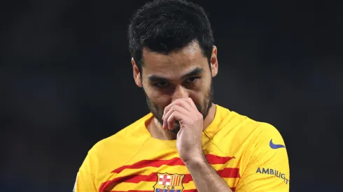 Ilkay Gundogan of Barcelona during the UEFA Champions League quarter-final first leg match between Paris Saint-Germain and FC Barcelona.
