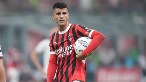 Alvaro Morata of AC Milan