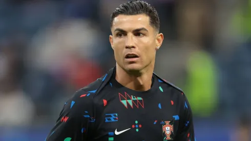 Portugal´s Cristiano Ronaldo during a quarterfinal match between Portugal and France at the Euro 2024.
