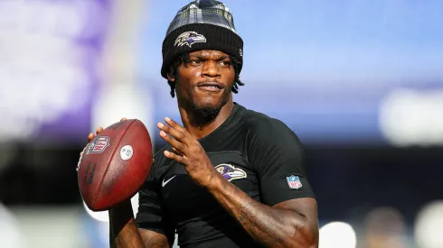 Lamar Jackson in action during the 2024 NFL preseason
