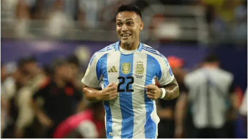 Argentina's forward Lautaro Martinez
