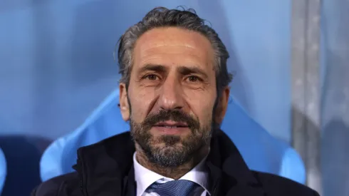 Roberto Cevoli Head coach of San Marino looks on prior to kick off in the International Friendly, Länderspiel, Nationalmannschaft match at San Marino Stadium, Serravalle. Picture credit should read: Jonathan Moscrop / Sportimage 
