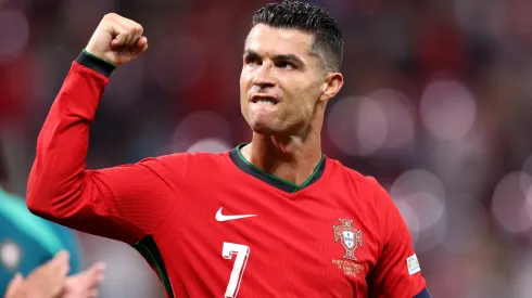 Cristiano Ronaldo of Portugal acknowledges the fans as he celebrates victory after the UEFA EURO 2024 group stage match between Portugal and Czechia at Football Stadium Leipzig on June 18, 2024 in Leipzig,
