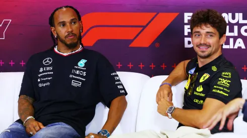 Lewis Hamilton and Charles Leclerc 
