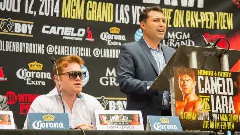 Canelo Álvarez and Óscar de la Hoya during better times. 
