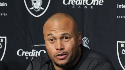 Interim head coach Antonio Pierce of the Las Vegas Raiders
