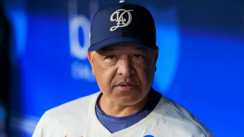 Manager, Dave Roberts of the Los Angeles Dodgers during their MLB, Baseball Herren, USA regular season game against the Los Angeles Angels.
