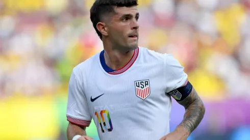 United States forward Christian Pulisic (10) watches the play during the United States Men s national team, Nationalteam (USMNT/USA) U.S. Soccer Summer Showdown game versus Columbia on June 8, 2024 at Commanders Field in Landover, MD.
