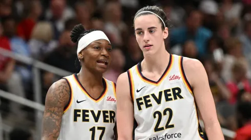 Erica Wheeler and Caitlin Clark of Indiana Fever