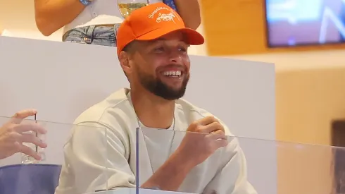 Stephen Curry of the Golden State Warriors attends the game between the New York Mets and the Boston Red Sox at Citi Field on September 02, 2024 in New York City. 
