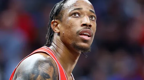 DeMar DeRozan #11 of the Chicago Bulls in the first half at Crypto.com Arena on March 09, 2024 in Los Angeles, California.