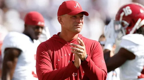 Alabama Crimson Tide head coach Kalen De Boer