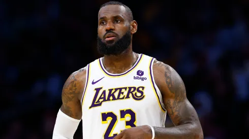 LeBron James of the Los Angeles Lakers