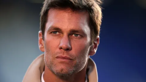 Tom Brady, Minority Owner of Birmingham City, looks on prior to the Sky Bet League One match between Birmingham City FC and Wrexham AFC at St Andrew’s at Knighthead Park on September 16, 2024 in Birmingham, England.
