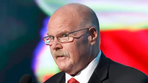 Andy Reid accepts the Best Athlete, Men's Sports Award for Patrick Mahomes onstage during the 2024 ESPY Awards at Dolby Theatre on July 11, 2024 in Hollywood, California.
