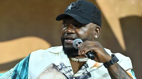 David Ortiz speaks onstage at the Fanatics Fest NYC 2024 at Jacob Javits Center on August 16, 2024 in New York City. 
