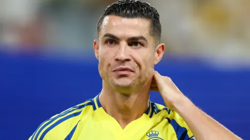 Cristiano Ronaldo of Al Nassr looks on prior the AFC Champions League Elite match between Al Nassr and Al Rayyan at Al Awwal Park on September 30, 2024 in Riyadh, Saudi Arabia.
