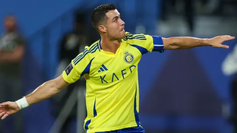 Cristiano Ronaldo of Al Nassr celebrates Victory after winning the AFC Champions League Elite match between Al Nassr and Al Rayyan at Al Awwal Park on September 30, 2024 in Riyadh, Saudi Arabia.
