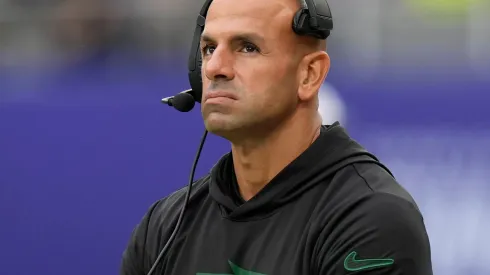 Tottenham Hotspur Stadium, London, England; NFL, American Football Herren, USA UK Football, New York Jets versus Minnesota Vikings; Robert Saleh head coach of the New York Jets
