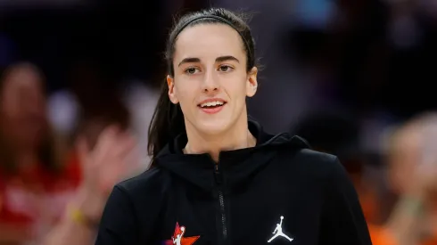 Caitlin Clark #22 of Team WNBA looks on prior to the game against Team USA in the 2024 WNBA All Star Game 
