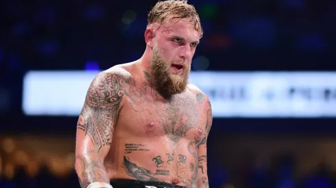 Jake Paul looks on during their cruiserweight fight against Mike Perry at Amalie Arena on July 20, 2024 in Tampa, Florida
