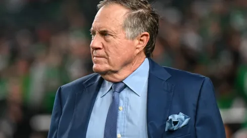 Coaching legend Bill Belichick before the game between the Philadelphia Eagles and the Atlanta Falcons on September 16th, 2024 at Lincoln Financial Field in Philadelphia, PA.