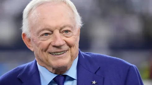 Dallas Cowboys owner Jerry Jones walks the field before the game against the New York Giants at AT&T Stadium on November 12, 2023 in Arlington, Texas.