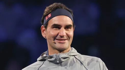 Former ATP player Roger Federer attends fans day on Day 12 of 2024 Shanghai Rolex Masters 
