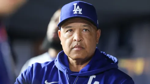 Manager Dave Roberts of the Los Angeles Dodgers looks on prior to playing the New York Yankees during Game Three of the 2024 World Series at Yankee Stadium on October 28, 2024 in the Bronx borough of New York City. 
