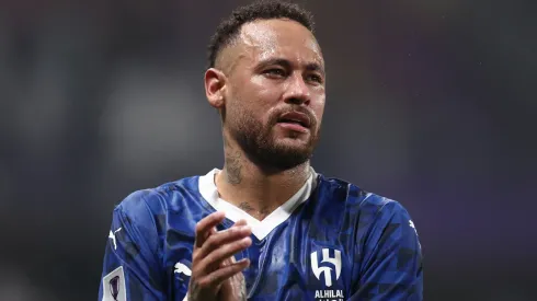 Neymar looks on after the AFC Champions League Elite match between Al Ain and Al-Hilal at Hazza bin Zayed Stadium on October 21, 2024 in Al Ain, United Arab Emirates.
