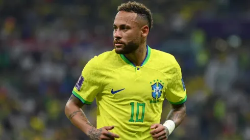 Neymar of Brazil during the FIFA World Cup Qatar 2022 Group G match between Brazil and Serbia
