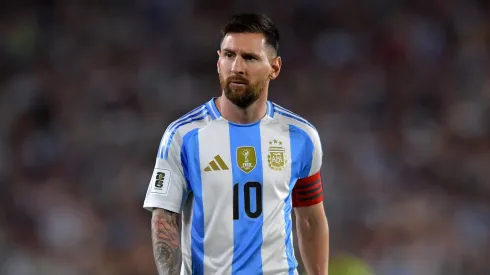 Lionel Messi of Argentina looks on during the match against Bolivai for 2026 World Cup Qualifiers 
