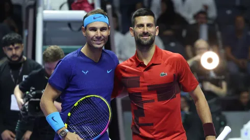 Novak Djokovic and Rafael Nadal 
