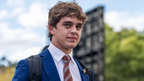 Arch Manning 16 of the Texas Longhorns in action vs the Georgia Bulldogs at DKR-Memorial Stadium in 2024.