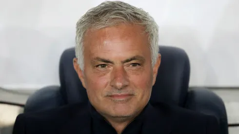Jose Mourinho, Head Coach of Fenerbahce SK, looks on prior to the UEFA Europa League 2024/25 League Phase MD3 match between Fenerbahce SK and Manchester United