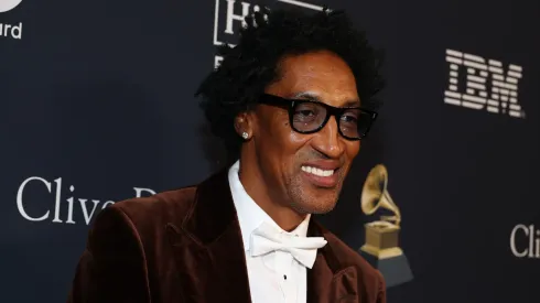 Scottie Pippen attends the Pre-GRAMMY Gala & GRAMMY Salute to Industry Icons Honoring Jon Platt at The Beverly Hilton on February 03, 2024 in Los Angeles, California.