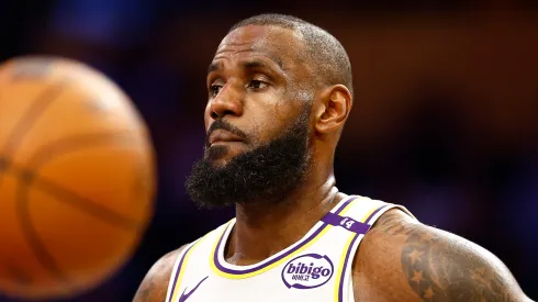 LeBron James #23 of the Los Angeles Lakers in the second half at Crypto.com Arena on November 10, 2024 in Los Angeles, California.